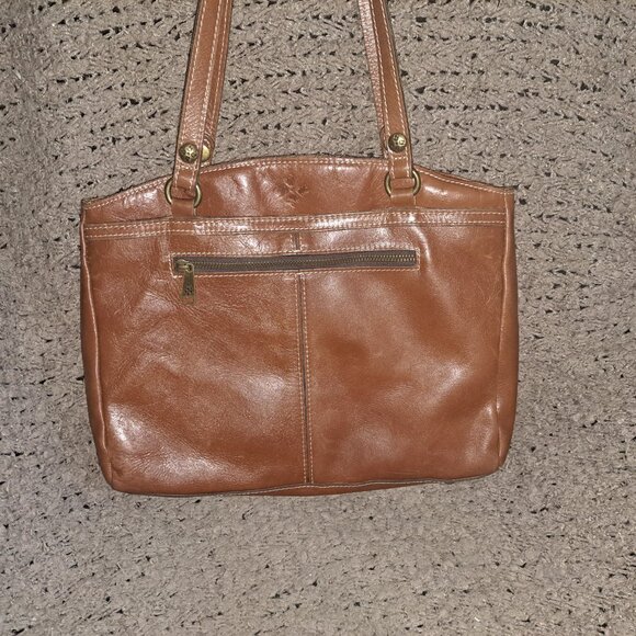 PATRICIA NASH-Brown Leather Satchel/Shoulder Bag-Large-Very Good Pre-Owned - Picture 2 of 9